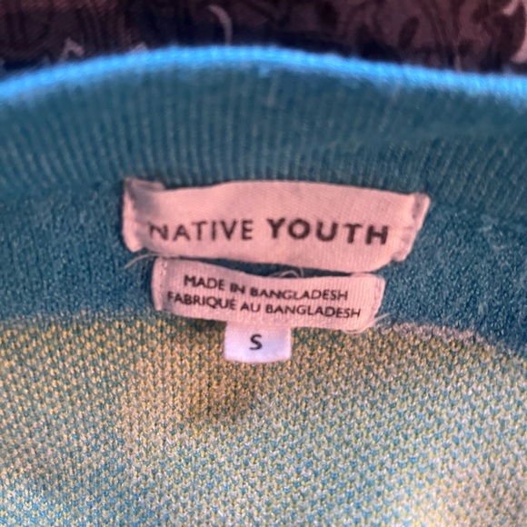 Native youth, oversized, landscape, cardigan, size small - Picture 3 of 5